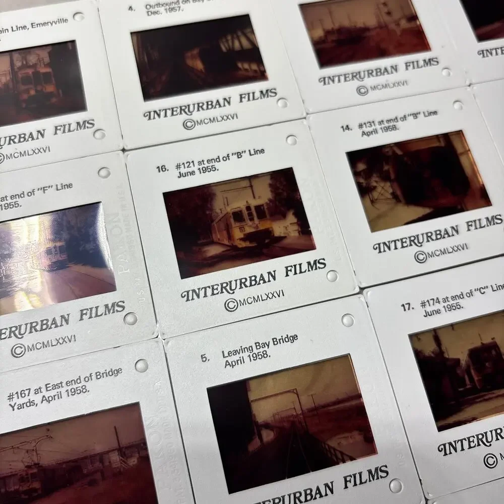 Vintage Bay Area Key System Interurban 35mm Slides Set of 20